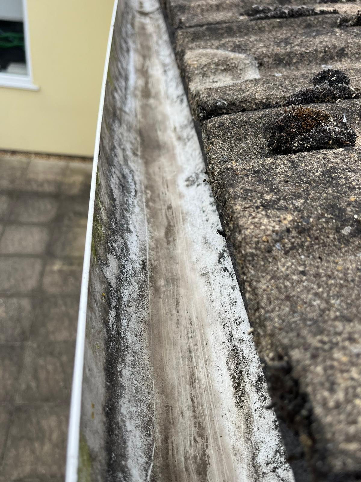 After gutter cleaning