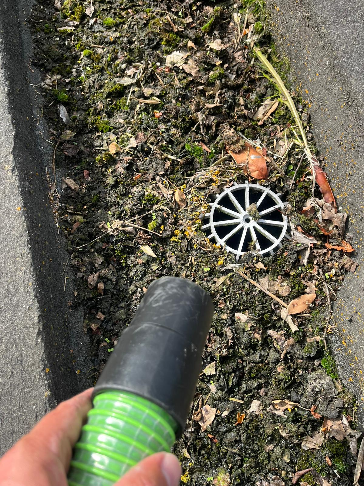 Before window cleaning